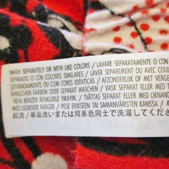 Disney Womens Flannel Pajama/Lounge Pants Mickey&Minnie, Red, Tie Close Size 2XL - Picture 13 of 13